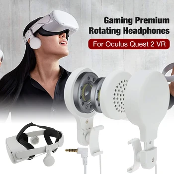 Jocuri Premium de Rotație Căști Pentru Oculus Quest 2 set cu Cască VR,cu 3D de 360 de Grade de Sunet În Ureche Oculus Quest 2 VR Accesorii