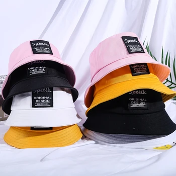 Unisex Brand De Pălării De Soare Femei De Primăvară De Protecție Solară Găleată Pălării Bărbați Scrisori De Pălării Pălării De Culoare Solidă De Vară Pe Plajă Capac En-Gros