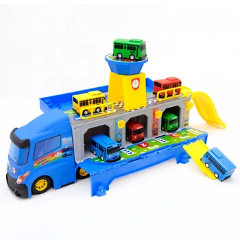 Amine Tayo Cutie de Depozitare Parcare Mare Camion Container Tayo cu 3 Trageți Înapoi Mini Masina de Jucarie Copii Cadou de Ziua de nastere