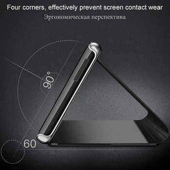 Smart Mirror Caz pentru Xiaomi Redmi Notă 8T 7 8 Pro Caz Flip Stand Xiomi Redmi K20 K30 7A 8A 9 lite Acoperi Km 9 CC9 Nota 10 Pro
