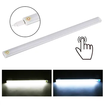 Led Armario LED Touch Senzor de Bucătărie Sub Cabinet de Lumină Garderoba LED-uri de Lumină Dulap Raft Alb USB Lampa Cu Comutator Tactil