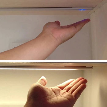 Led Armario LED Touch Senzor de Bucătărie Sub Cabinet de Lumină Garderoba LED-uri de Lumină Dulap Raft Alb USB Lampa Cu Comutator Tactil