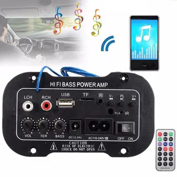 220V 50W SBC Bluetooth 2.1 Hi-Fi Bass AMPLIFICATOR de Putere de Auto-Amplificator Digital Telecomanda Radio Accesorii Auto Interior Dropshipping