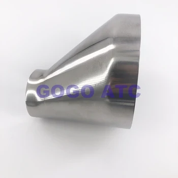 Sanitare din oțel inoxidabil 304 O. D 51*108 mm sudare excentric Dimensiune cap Sanitare Excentric Reducer Lustruit oglinda reductor