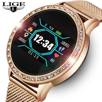 LIGE 2020 Nouă Femei Ceas Inteligent Rata de Inima de Monitorizare a Presiunii arteriale Multifuncțional Pedometru Sport Smartwatch Tracker de Fitness