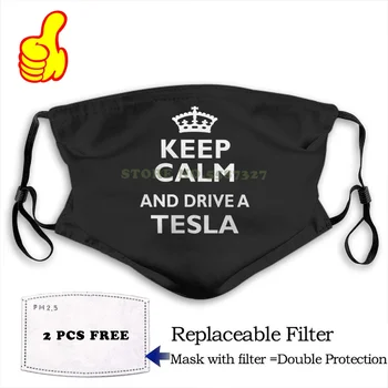Masca De Fata Tesla Proprietar Dragoste Amuzant Rece Keep Calm Drive Amuzant Rece De Măști