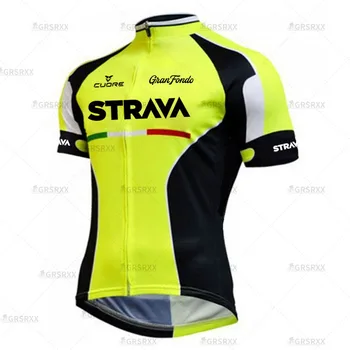 STRAVA Jersey Biciclete Biciclete Tricouri pentru Bărbați Biciclete Echipa Masculi, Maneci Scurte Ciclism Tricouri Protecție UV Biciclete MTB Îmbrăcăminte