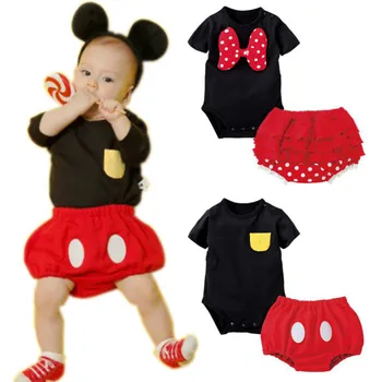 Mickey Salopetă Pentru Copii Baby Girl Haine Băiat Copil Romper Copiii Nou-Născuți Haine Set Disney Salopeta Copil Roupas Bebe Minnie
