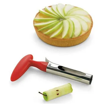 De Vânzare La Cald Din Oțel Inoxidabil Bucătărie Gadget Instrument De Fructe Semănătoare De Bază Remover De Fructe Și Legume De Instrumente Mere Pere Sonda Poftă De Mâncare Ușor