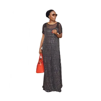 African Rochii Pentru Femei 2019 Negru Nou Din Africa De Femei De Îmbrăcăminte De Moda Africaine Halat Lung Rochie Maxi Africa De Haine
