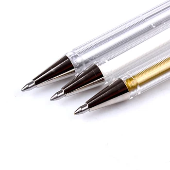 3Pcs Pentel Hybrid cu Role K108 Pix cu Gel linie desen stilou Oftat Pix Rollerball Pen cu mintală sfat 0,8 mm Aur/Argintiu/Alb Culori