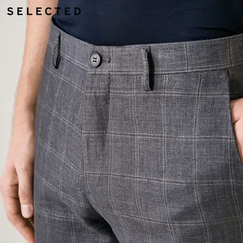 SELECTATE Barbati Slim Fit Lenjerie de pat Carouri Business-casual Pantaloni Costum S|419218510