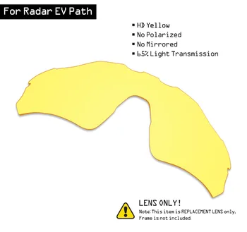 SmartVLT ochelari de Soare, Lentile de Înlocuire pentru Oakley Radar EV Calea - HD Galben