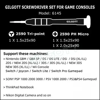 GILGOTT Magnetic Metal, masini de insurubat Deschide trusa de scule pentru Nintendo Comutator Lite Consola NS Joycon Gamepad New 3DS, DSi XL LL