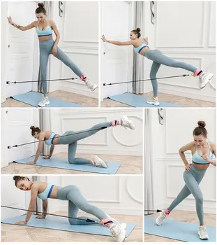 Ușa Flexibilitate, Stretching Benzile de Rezistență Picioare Targă Curea pentru sală de Gimnastică Acasă Trainer Yoga Stretch Belt Exercițiu Benzi de Antrenament