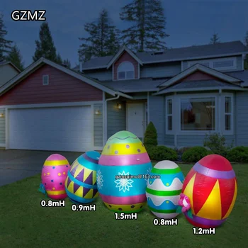 Gonflabile Ouă de Paști LED iluminat Curte de Paște