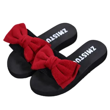 SAGACE 2019 Pantofi de Femeie Arcul Sandale de Vara Pentru Fete Papuci de casă Interioară în aer liber de Vară Flip-flops Pantofi de Plaja