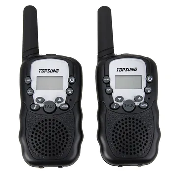 Pereche T388 Twin Walkie Talkie Interfon PMR446 portabile de emisie-recepție radio pereche 2-Way Radio pentru copii cu incarcator casti