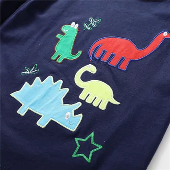 Noua Moda Baietel Tricou De Toamna Cu Maneci Lungi Haine De Copii Topuri Băiat De Desene Animate Teuri Copilul Dinozaur Drăguț Copii T Shirt