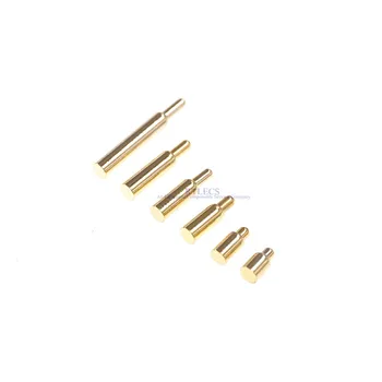 100 buc cu diametrul de 1,5 mm Primăvară Încărcate în Miniatură pogo pin conector înălțime 3 3.5 4 4.5 5 5.5 6 6.5 7 8 9 10 mm SMD Sonda Discrete