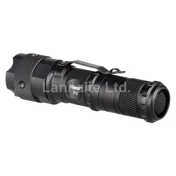 Hugsby P2 Cree XR-E Q5 230 Lumeni 3-Mode LED Lanterna - Negru ( 1xAA / 1xCR123 / 1x16340 / 1x14500 )