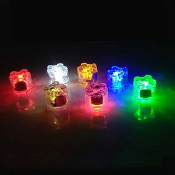 Runda Cărămizi Lampă cu LED-uri emițătoare de Lumină 2x2dots Blocuri Jucarii Caramida Lampa Părți Dublu LED Flash de Lumină Șapte Culori copil cadouri