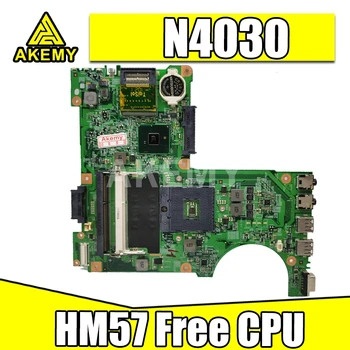 Akemy placa de baza Pentru DELL Inspiron N4030 placa de baza PGA989 0H38XD NC-0H38XD HM57 48.4EK01.021 cu grafic de testare Gratuită bun CPU