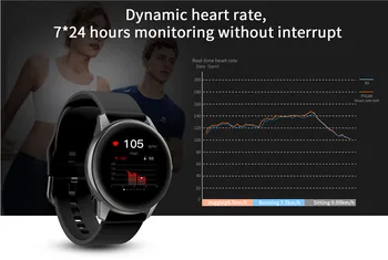 Inteligent Ceas Sport rezistent la apa bratara IP68 rata de inima de monitorizare a presiunii arteriale Full metal body Touch 1.3