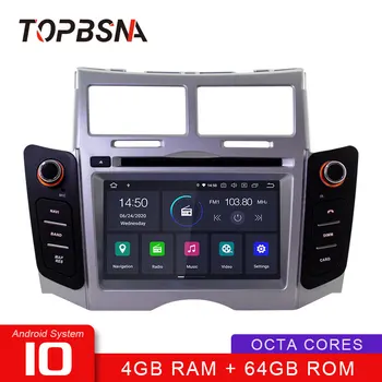 TOPBSNA Android 10 Car DVD Player Pentru Toyota Yaris 2005-2011 2 Din Radio Auto Navigație GPS Multimedia Stereo WIFI Auto FM