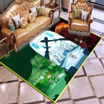 Legend of Zelda Covor Antiderapant Zona de Etaj 3D Mat Covor Non-alunecare Mat Sala de Mese, Living Moale Covor Dormitor Stil