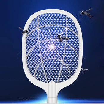 Vara Fierbinte Acumulator Baterie Electrică Zbura Țânțar Swatter Bug Zapper Racheta Insecte Ucigaș Acasă Utilizatori Bug