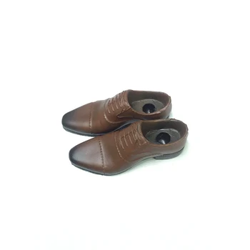 1/6 scară barbati din piele maro pantofi cizme modele se potrivesc pentru 12