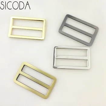 SICODA 8pcs caz sac de hardware-ul Japonez curea cataramă de reglare 4 culori 38mm Curba Tri-Alunecare Slider reglabil pentru cureaua de chingi