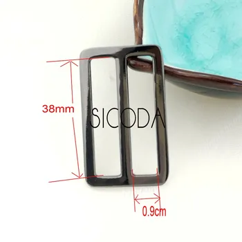 SICODA 8pcs caz sac de hardware-ul Japonez curea cataramă de reglare 4 culori 38mm Curba Tri-Alunecare Slider reglabil pentru cureaua de chingi