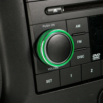 SHINEKA din Aliaj de Aluminiu CD Decorative de Acoperire Media a Comuta Trim CD Player Button Inel pentru Jeep Wrangler JK perioada 2007-2017