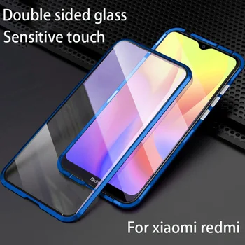 360 de Metal Magnetic de Adsorbție Caz Pentru Xiaomi Redmi K20 Nota 9 8 7 9 8T 9A 9C Mi Nota 10 10T CC9 9T Pro Lite POCO X3 NFC Acoperi