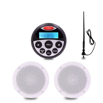 Rezistent la apa Marină Audio Stereo Unitate de măsură, Bluetooth, FM SUNT Receptor+4