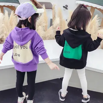 2021 Primăvară Fete Haina Jachete copii pentru Copii stil coreean cu Gluga Uza de Toamna pentru Copii Pulover Sport Paltoane Jacheta de Îmbrăcăminte pentru Copii