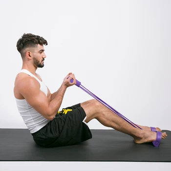 Fitness Gumă 4 Tuburi Benzile de Rezistență Latex Sit-up a Trage Coarda Picior Extensor Piept Trage de Picior Latex echipamente de Yoga Pilates Antrenament
