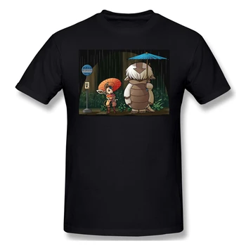 T-Shirt pentru Bărbați Vecinul Meu de Nori Bison Bumbac Totoro Tricou 6XL Amuzant Plus Dimensiune Haine