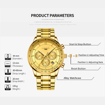 NIBOSI Ceas de Lux Sport Cuarț Ceas pentru Bărbați Impermeabil Creative de Sticlă Arc de Aur Ceas de mână de sex Masculin Militare Ceas Relogio Masculino