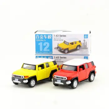 Cutie cadou model de simulare Mare de 1:43 aliaj trage înapoi Toyota FJ CRUISER model auto,Originale de ambalare,vânzare jucării,transport gratuit