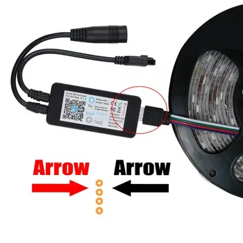 Ewelink RGB BENZI cu LED-uri CONTROLER WIFI+IR REMOTEStrip controler de lumină pentru viața inteligentă lucra cu Amazon Alexa si Google acasa