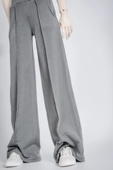 D01-P527 Papusa handmade haine 1/4 1/3 unchiul MSD SSDF SD papusa Accesorii de Cristal linie de pantaloni largi gri culoare alb 1buc