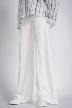 D01-P527 Papusa handmade haine 1/4 1/3 unchiul MSD SSDF SD papusa Accesorii de Cristal linie de pantaloni largi gri culoare alb 1buc