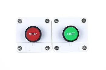 Cu simbol săgeată, start stop auto de etanșare rezistent la apa buton de oprire de urgență industriale mâner cutie de control.