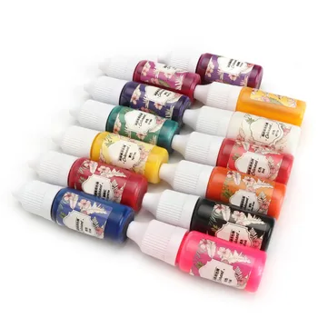 13 Sticle x 10g Practice Epoxidica Rasina UV Colorant Colorant Colorant Pigment DIY Manual DIY Meșteșug Consumabile 13 Culori Nici un Miros