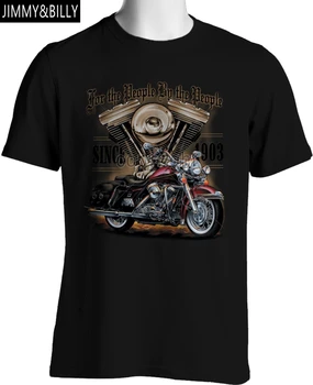 Noi de Vară de Înaltă Calitate Tee Camasa Pentru Oamenii Făcute de Americani Din 1903 Motociclist Tricouri Motociclete Americane T-shirt