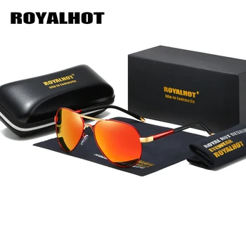 RoyalHot Bărbați Femei Polarizate Aliaj Rece Oval ochelari de Soare Cadru de Conducere Ochelari de Soare Nuante Oculos masculino de sex Masculin p70028