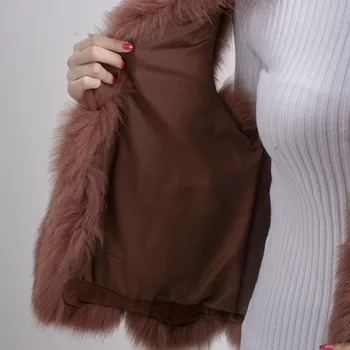 QIUCHEN PJ1810 2019 New Sosire LIVRARE GRATUITA femei de iarna pufoase real blană de vulpe vestă vestă scurtă naturale haină de blană